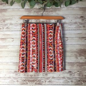 Francesca’s sequined mini skirt multi size small